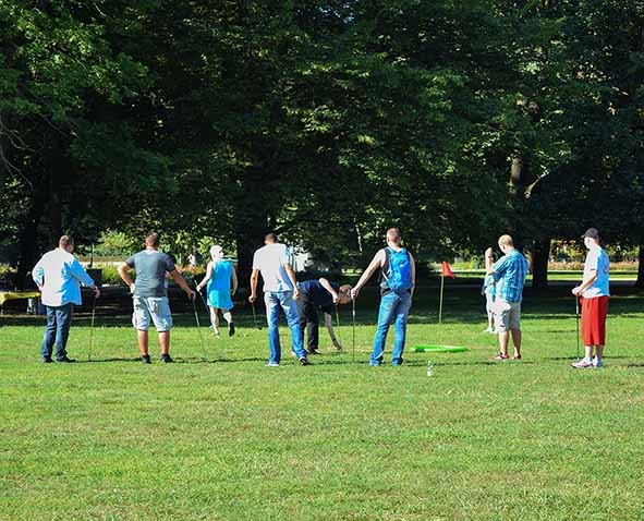 Teambuilding Power, Teambuilding Events, Firmenfeier, Betriebsausflug, Crossgolf Event