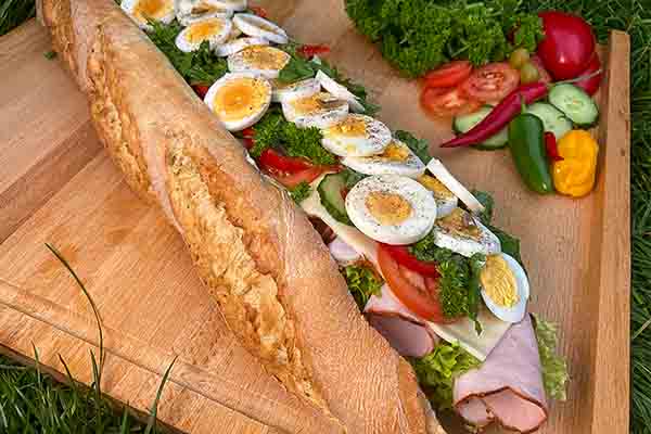 Firmen Baguette belegen, Kulinarische Events, Teambuilding Power